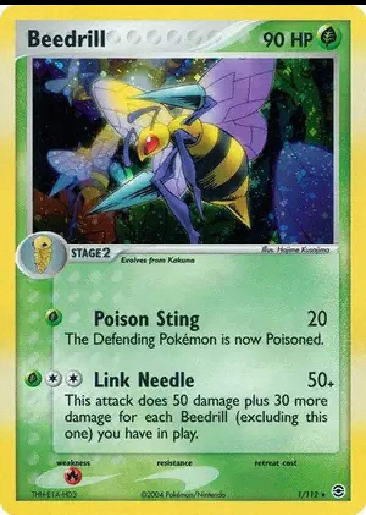 Beedrill — EX FireRed & LeafGreen — 1 — Holofoil