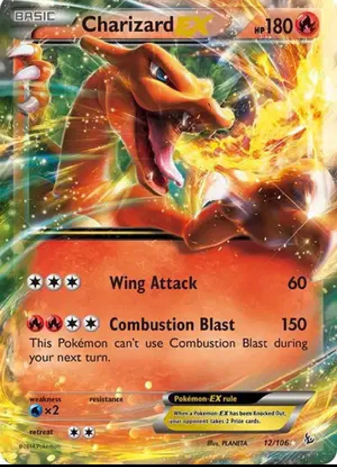 Charizard EX (12) — Flashfire — 12 — Holofoil