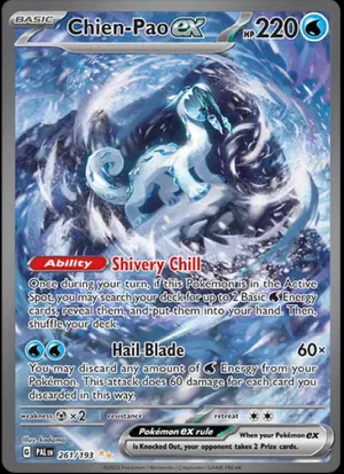 Chien-Pao ex — Paldea Evolved — 261/193 — Holofoil