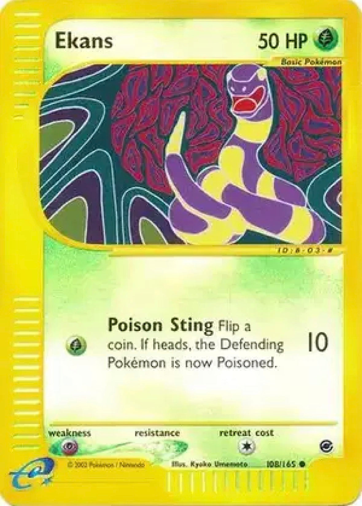 Ekans — Expedition — 108 — Reverse Holofoil