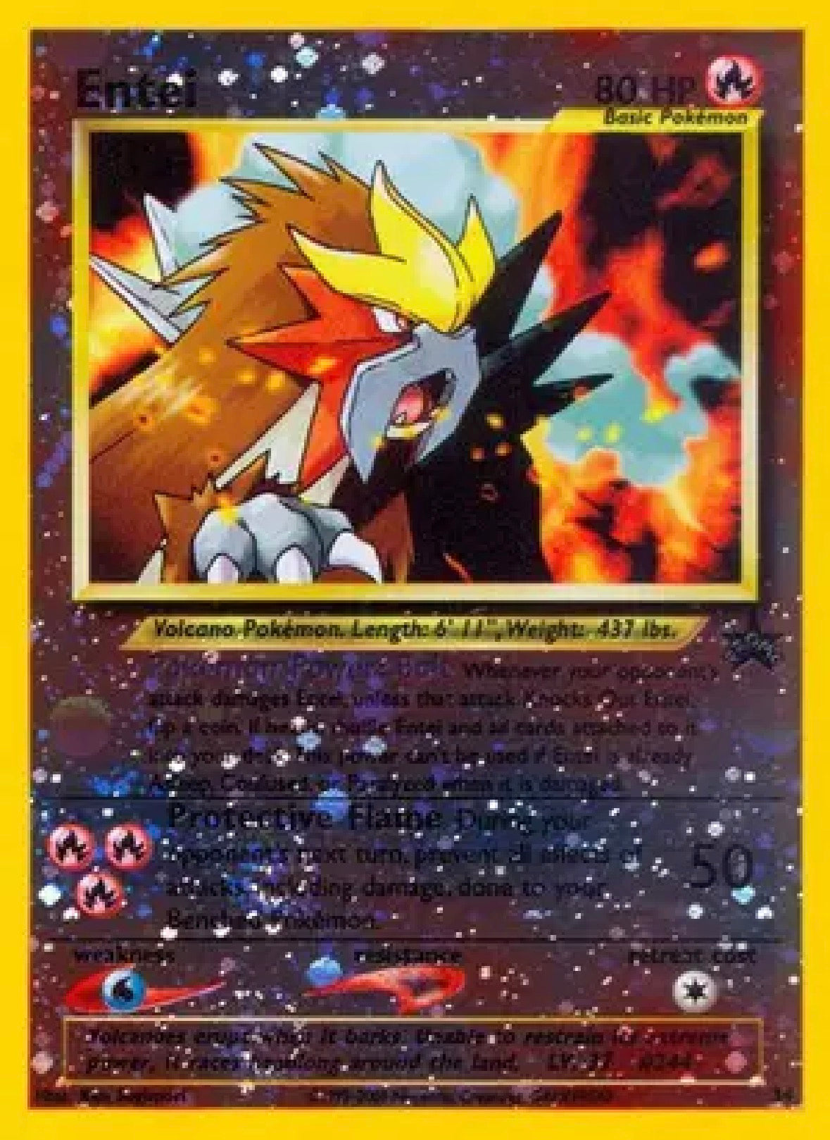 Entei — WoTC Promo — 34/53 — Reverse Holofoil