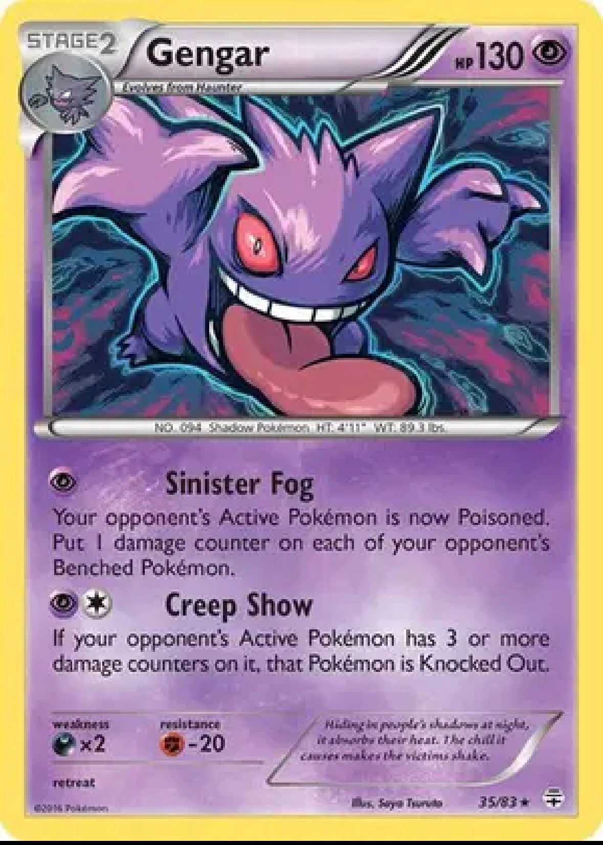 Gengar — Generations — 35 — Holofoil