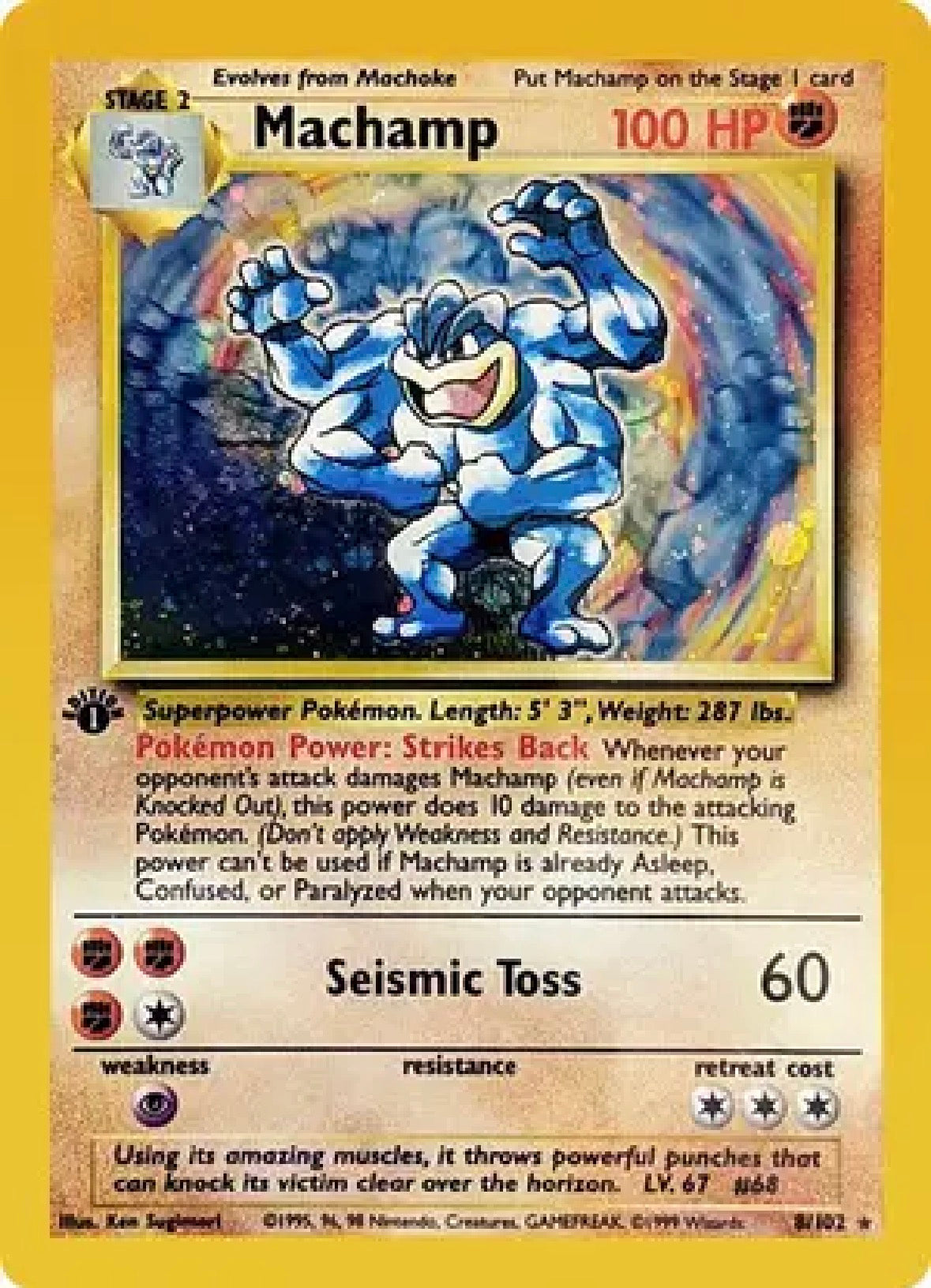 Machamp — Deck Exclusives — 008/102 — 1st Edition Holofoil