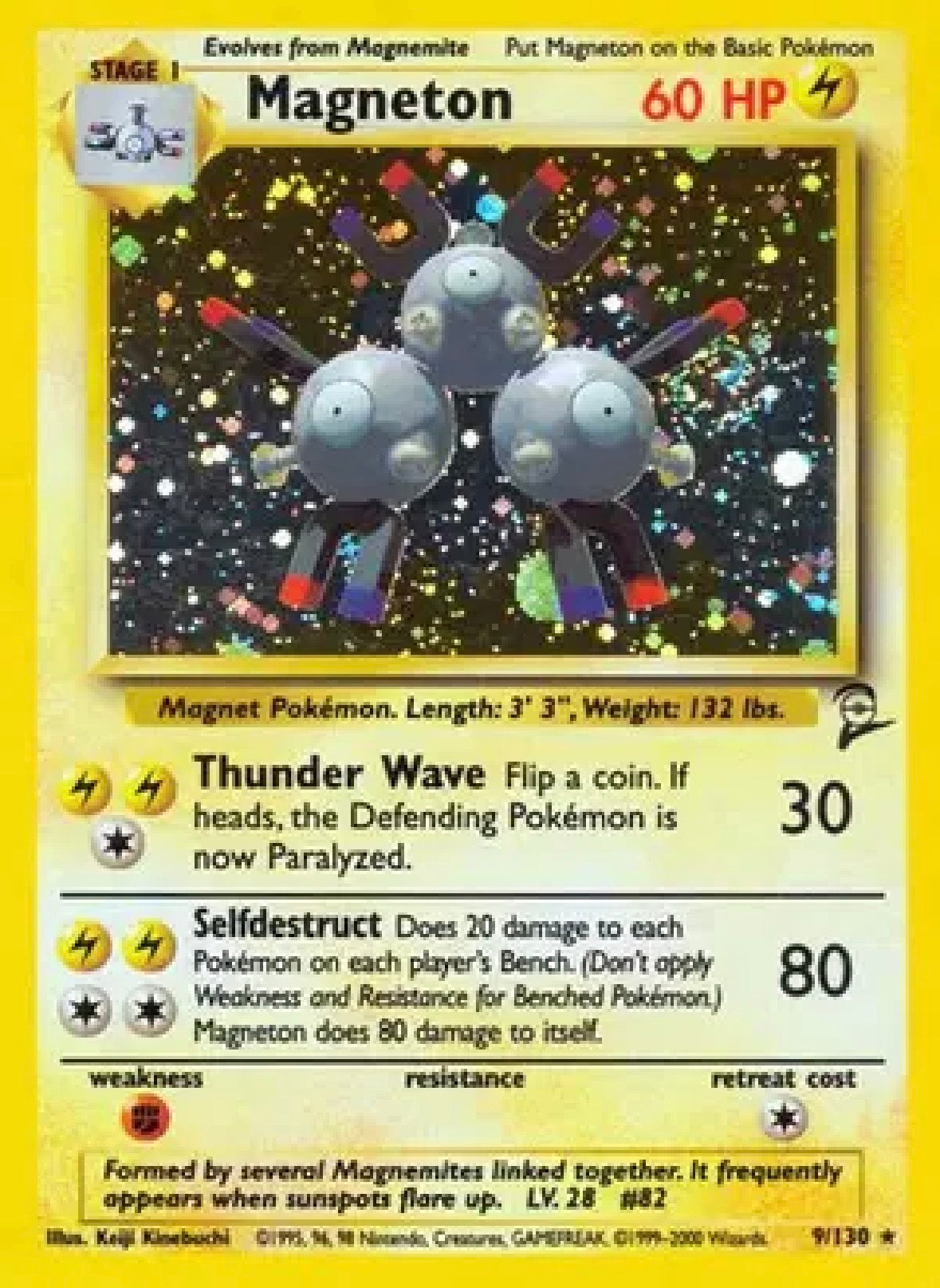 Magneton — Base Set 2 — 9 — Holofoil