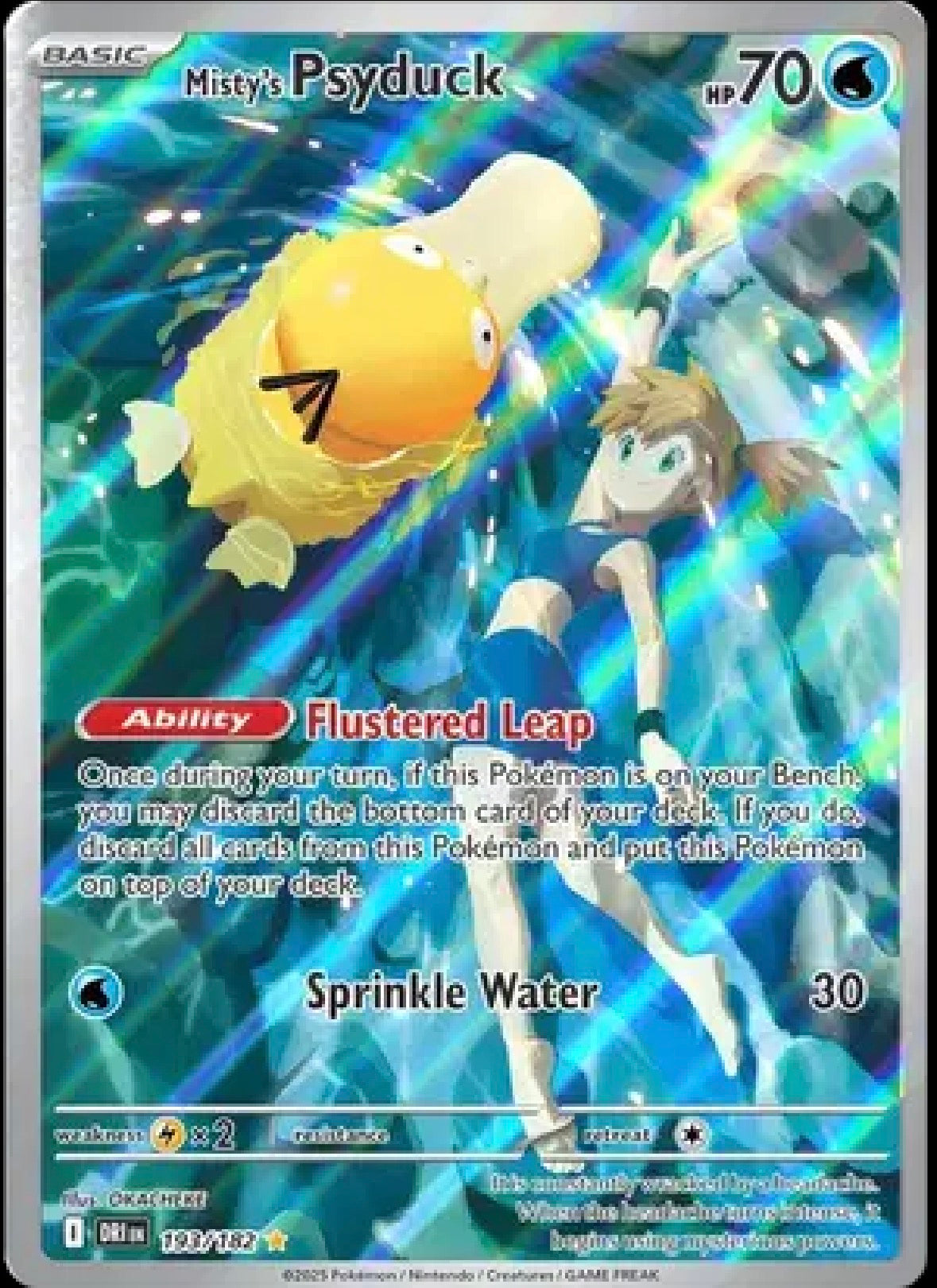 Misty's Psyduck — Destined Rivals — 193/182 — Holofoil