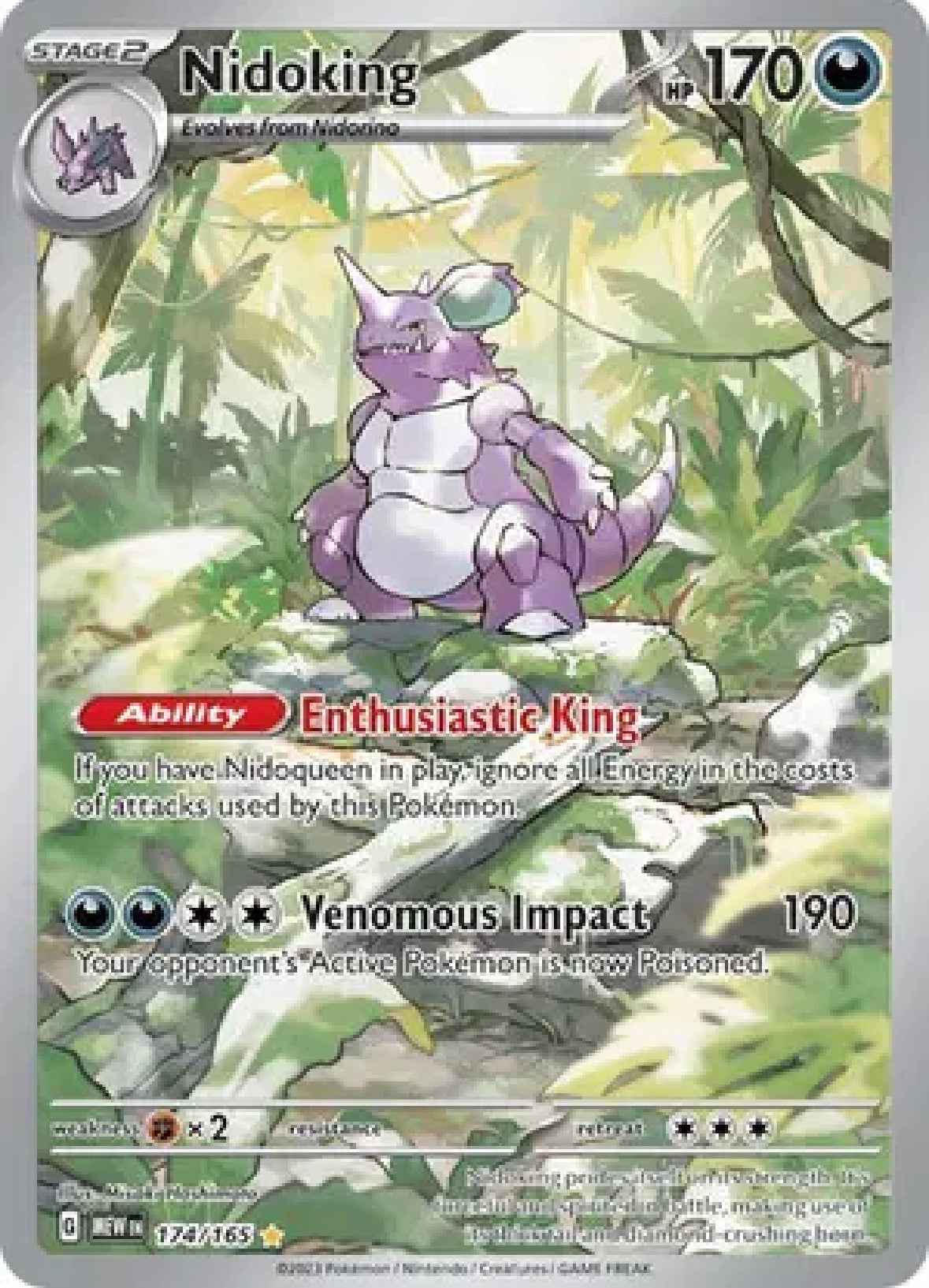 Nidoking — SV: 151 — 174/165 — Holofoil