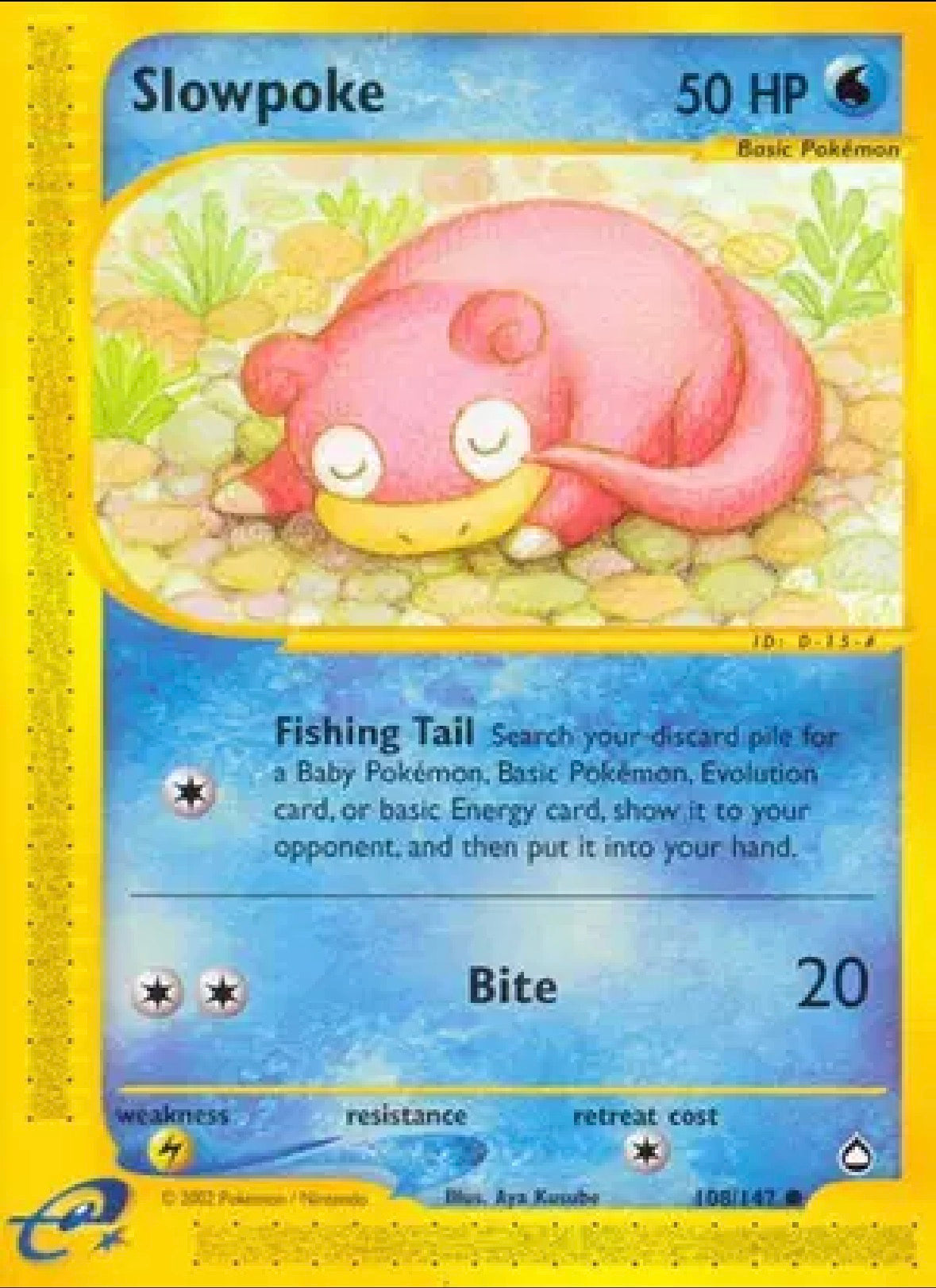 Slowpoke — Aquapolis — 108 — Normal