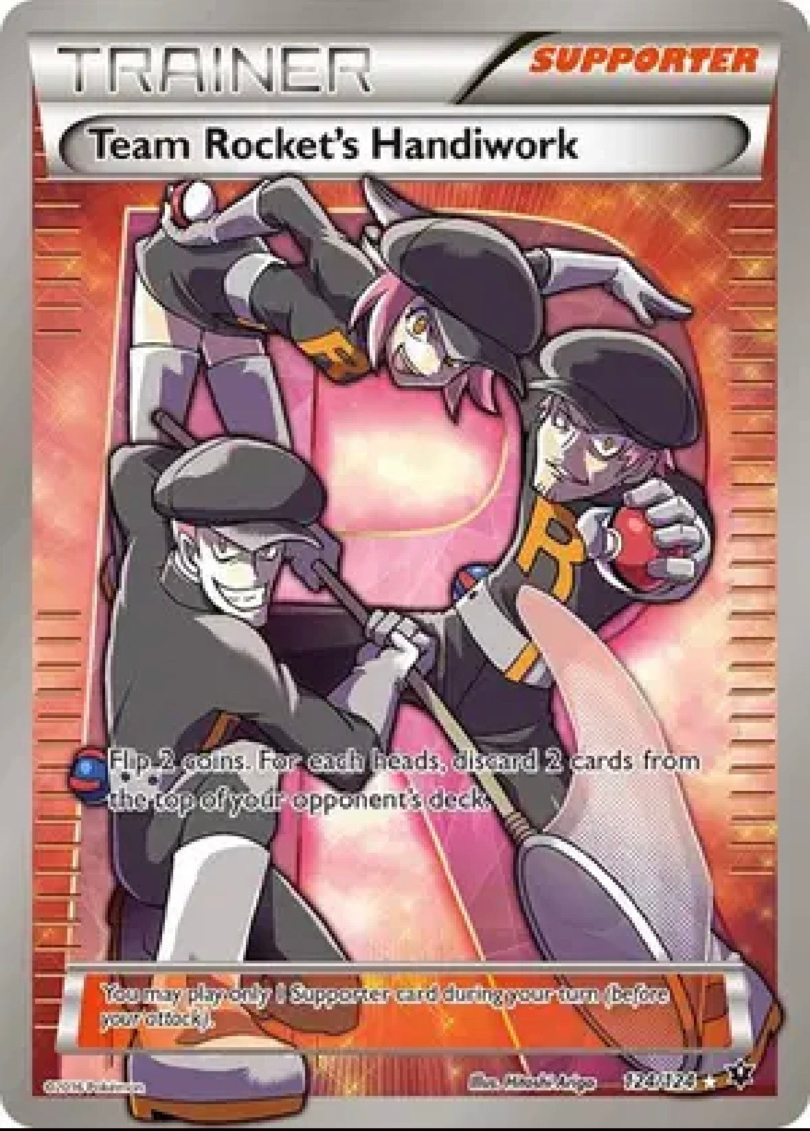 Team Rocket's Handiwork (Full Art) — Fates Collide — 124 — Holofoil
