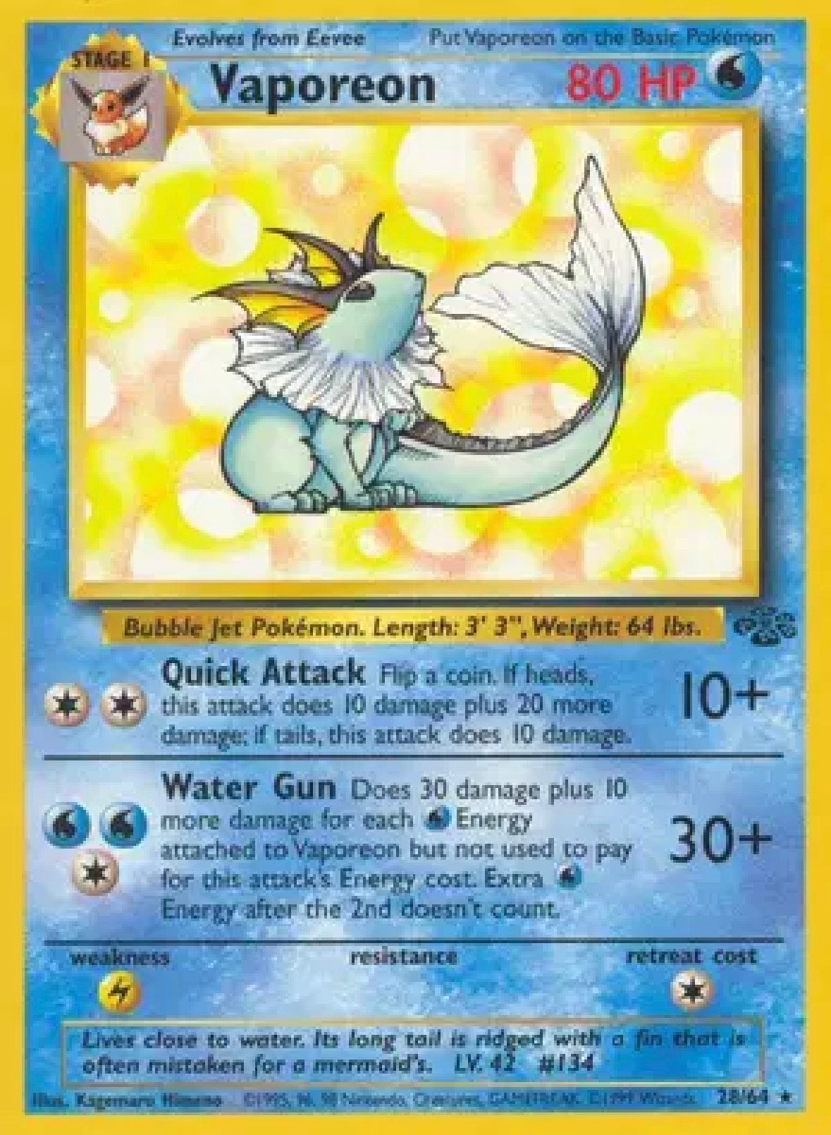Vaporeon — Jungle — 28 — Unlimited