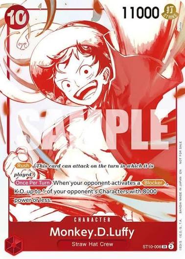 Monkey.D.Luffy - ST10-006 (3rd Anniversary Treasure Campaign Pack) [ST10-006]