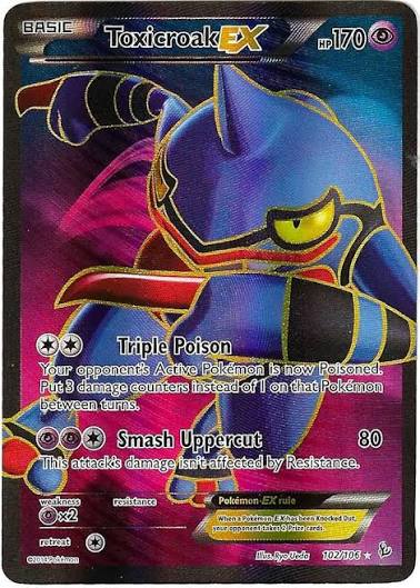 Toxicroak EX (102 Full Art)
